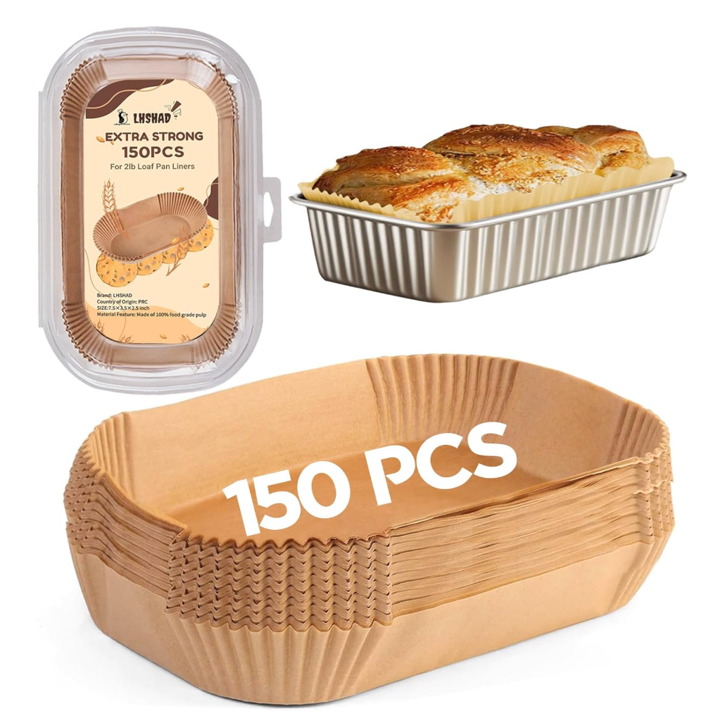 Loaf Pan Liners, Loaf Pan Liners for Baking Bread 9x5, Bread Pan Parchment Liners, 150pcs Bread Pan Liners for Baking