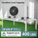 Mini Split Stand, Anti-vibration Adjustable Mini Split Ground Stand, AC Stand Heavy Duty w/ 400LBS Load Capacity, for 9,000-36,000 BTU Ductless Mini Split Air Conditioner Heat Pump