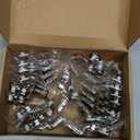 HOME EDIT 20 Pack 10 Pairs 1-1/4 inch Overlay Soft Close Cabinet Hinges for Kitchen, Stainless Steel Three-Way Adjustable, Concealed Self-Closing Door Hinges