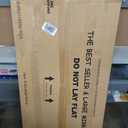 MELOMOIR 56"x18" Arched Full Length Mirror, Black Floor Mirror for Bedroom, Living Room, Gym, Dorm