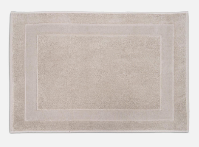 Elena Cotton Combed Bath Mat Beige 20Inx31In  Elena Cotton Combed Bath Mat Beige 20Inx31In