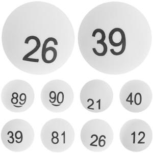 INOOMP 100pcs Numbered Balls 1-100 Lottery Balls Table Tennis Balls Printed Ping Pong Balls with Numbers