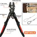 Sanuke Wire Rope Crimping Tool for Aluminum Crimping Loop Sleeve up to 2.0m, 0.1-2.2mm
