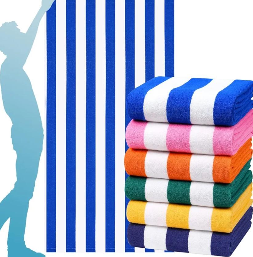 6 Packs Oversized 72x40 Inch Stripe Beach Towel Thin Set Extra Large XL Big Clearance Accessories Essentials Soft Super Absorbent Pool Travel Bath Swim Camping Towels Bulk Men Women Adults Gift