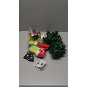 Small Christmas Tree Mini Christmas Tree with LED Lights Arms and Legs Tabletop Decoration Ornaments for Indoor Home Party Decor