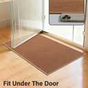 YIHOUSE Bathroom Rugs Mat Contour 16x24, Non Slip Quick Dry Bath Mats for Bathroom Absorbent Ultra Thin Bath Rugs Machine Washable Fit Under Door for Sink, Cabinet, Laundry (Orange, 16"x24"-U)