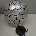 Capiz Honeycomb Ceiling Light (Black)