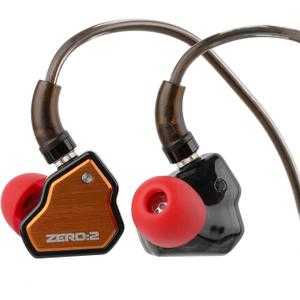 Linsoul 7Hz x Crinacle Zero:2 in Ear Monitor, Updated 10mm Dynamic Driver IEM, Wired Earbuds Earphones, Gaming Earbuds, with OFC IEM Cable for Musician (with MIC, Orange)