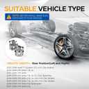 PAROD Rear Disc Brake Caliper Fit for Audi TT Quattro 2000-2006, VW Jetta 2000-2008, Jetta City 2007-2009,Replace#19B2575 19B2574