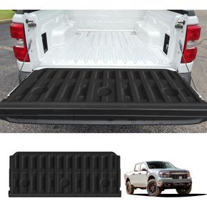 LASFIT Truck Tailgate Mat for Ford Maverick 2026 2025 2024 2023 2022 Hybrid & Gasoline Truck Bed (Not Fit Drop-in Liners) Custom Fit All Weather Protector TPE Easy-Clean Tailgate Liner,1pc Black