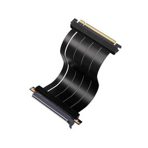 EZDIY-FAB PCIe 5.0 X16 Riser Cable,128GB/s Bandwidth, for RTX 50/40 & RX 9000/7000 GPUs, PCIe Extension Card, Backward Compatible with PCIe 4.0/3.0,Vertical GPU Mount,Straight-20cm,Black