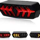 QUASCO LED Brake Tail Light with Turn Signals Motorcycle Taillight Compatible with Honda Grom MSX125 CB650F CB650R CBR650F CTX700N, Smoked Lens