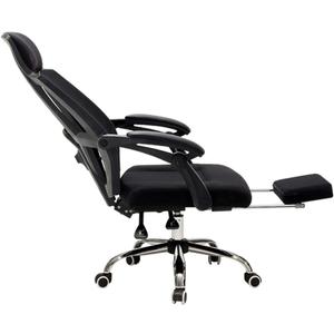 Swivel Office Chair, Computer Chair, Office Chair, Backrest Gaming Chair, The Company Chairs, Reclining Ergonomic Chair, with A Footrest, White/Black Task Chair