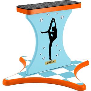 Cheer Balance Trainer 13.4 x 12.2 Inch Wooden Cheer Flyer Stand Cheer Stand for Flyers Cheerleading Stunt Balance Flexibility Trainer Equipment Promote Core Strength Coordination