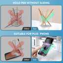 DRQ Blue Desk Organizers and Accessories Office Supplies, 10Pcs Set for Office with Stapler, Tape Dispenser, Pens, Pen Holder, Phone Holder, Tape, Ruler, 1 Box Staple, Scissors and 1 Box of Clip