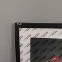 20x20 Frame Black With Mat 16x16 Solid Wood Picture Frames Wall Mounting (2 pack, 20x20 Inch)