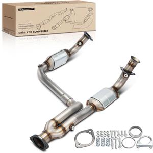 A-Premium Catalytic Converter Kit Direct-Fit Compatible with 1999-2006 Chevy, GMC & Cadillac Models - Silverado 1500 Avalanche Suburban Tahoe Sierra Yukon Escalade - 4.3L 4.8L 5.3L - EPA Compliant