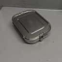 G.a HOMEFAVOR Stainless Steel Bento Lunch Box - 1200 ml/40 oz Large Metal Leak Proof Lightweight Bento Container for Sandwich, Snack, Salad, Dishwasher Safe, Suitable for Office Use