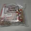 12 Pieces Christmas Tiered Tray Decor Farmhouse Hot Cocoa Decor Warm Winter Tabletop Wooden Block Sign Gingerbread Man Candy Cane Wood Bead Garland Holiday Table Centerpieces