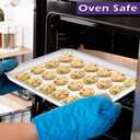 TeamFar Toaster Oven Pan Set of 2, Stainless Steel Toaster Oven Baking Tray Ovenware, 12.5x 9.5x1, Non Toxic & Healthy, Rust Free & Mirror Finish, Easy Clean & Dishwasher Safe