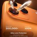 MAGIC JOHN for iPhone 17 Pro Max Camera Lens Protector 6.9'', HD Clear, Magnetic Tempered-Glass Lens Film, Ultra-Tough, Anti-Scratch, Case Friendly, 2 Pack, Orange