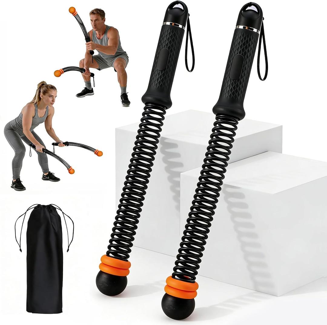 VividPulse 2PCS Weighted Ropeless Battle Ropes for Home Gym - Portable & Quiet Training Rope for HIIT, Strength & Low-Impact Cardio - Full Body Workout Equipment for Men & Women