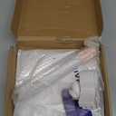 Hands Free Hair Dryer Stand Holder, Countop Blow Dryer Holder with 360 Degree Rotating, Height Adjustable, Universal Grip Works for 99% Blow Dryer (White)