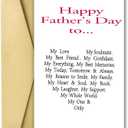 2 x OJsensai Happy Fathers Day Card for Husband, Funny Fathers Day Gift from Wife, Sweet Fathers Day Card for Boyfriend, Unique Gift Idea for Him, Love Card