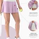Cosmolle Womens Tennis Skirts High Waisted Tummy Control Pleated Golf Skorts with Shorts Pockets for Workout, Pickleball (S)