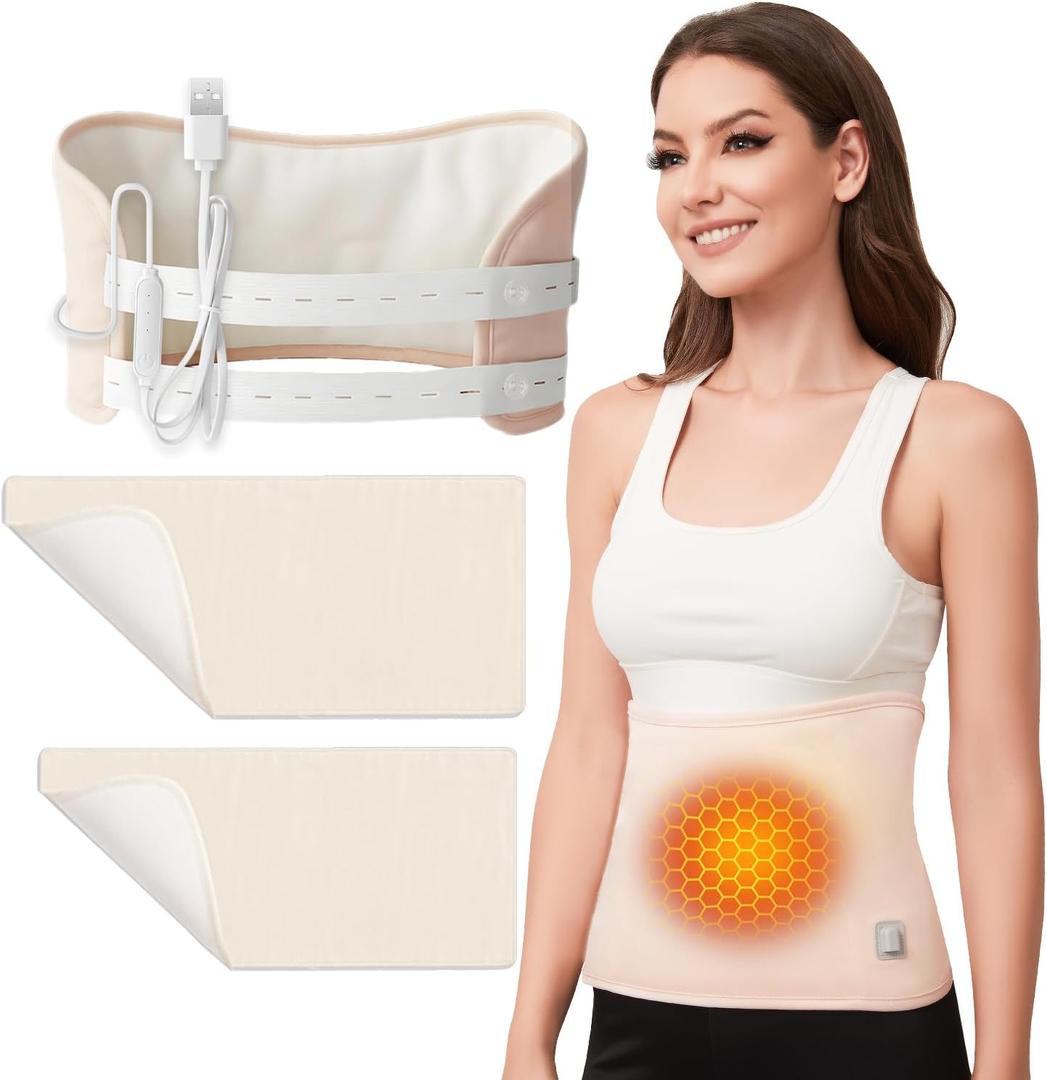 Heated Castor Oil Pack Wrap | Residual Warmth, Overnight Use