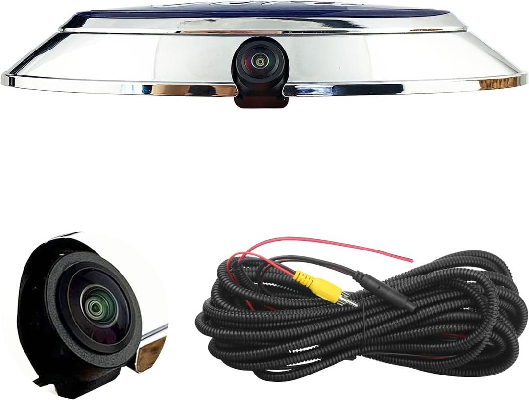 Aftermarket Emblem Backup Camera for Ford F150 F250 F350 F450 F550 (2004-2016), HD 700TVL Night Vision, RCA Input Reverse Camera, IP69K Waterproof for Trucks