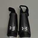 Under Armour Youth Soccer Shin Guards Challenge Shin (Medium, Black/Castle Rock)