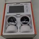 ARENTI Baby Monitor with 2 Cameras, 2K/3MP WiFi 6 Camera and Audio, 5-inch Wireless Screen, Smartphone App, Super Night Vision, Crying Detection, Auto Tracking, Temp&Humidity Sensor (D3 Set)