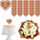 Weysat 30 Pcs Mother's Day Cake Toppers Feliz Da De Las Madres Flower Bouquet Topper Cupcake Picks Mexican Happy Mothers Day Cake Decorations Fiesta Party Supplies for Mama Birthday