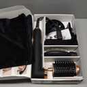 Air Styler 5 in 1, Hair Dryer Brush & Multi-Styler with 110,000 RPM High-Speed Powerful Motor, Auto-Wrap Curler, Cushion Massager, Oval Brush, Diffuser, Nozzle Attachment (Premium Black)