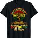 Honoring Past Inspiring Future Black History Month Tree T-Shirt M