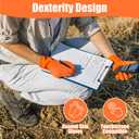 TREEGO 10 Mil Black Nitrile Gloves Heavy Duty  Raised Diamond Texture Grip, Latex Free Disposable Mechanic Work Gloves, Large, 100 Count