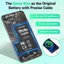 23900mAh (New Upgrade) Battery Compatible with iPhone 15 Pro Max, Super Capacity Battery Compatible with iPhone 15 Pro Max, with Full Tool Kits-0 Cycle High Capacity (24-Month Service)