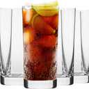 Krosno Highball Glasses, Set of 6, 11.8 oz, Blended Collection, Crystal Glass, Perfect for Everyday, Multipurpose Glasses, Dishwasher Safe, Made in Europe