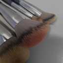 BK BEAUTY BRUSHES - ANGIE HOT & FLASHY Travel Brush Set with Pouch - Foundation Makeup Brushes - Brush for Liquid or Cream Foundations - Under-Eye Concealer | Bronzer, Blush & Highlighter Makeup Brush,