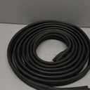 ToLanbbt 16.4FT Garage Door Seals Bottom Rubber 0.35" Big P Bulb Bottom Weather Strip, Overhead Garage Door Seal Replacement Weather Stripping (16.4 FT, Black)