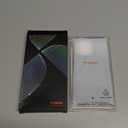 TORRAS Shockproof for iPhone 14 Pro Case, [3X Military-Grade Drop Tested & Slim Silky Feel] Translucent Hard Back with Silicone Protective Anti-Fingerprint Anti-Scratch Phone Case Guardian, Black