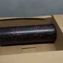ProsourceFit High Density Foam Rollers 18 - inches long, Firm Full Body Athletic Massage Tool for Back Stretching, Yoga, Pilates, Post Workout Muscle Recuperation, Black/Red