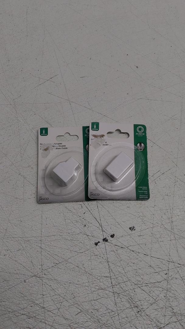 Power Gear White Duplex 4P4C in-Line Adapter And Power Gear in-Line Coupler, Ideal for Telephones, Answering Machines, Modems, Fax Machines, Caller ID Display, White, 2 Pack