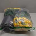 Juxdp 2 Set of Artificial Rose Topiary Trees - Faux Silk Flower Potted Plant, UV Resistant Fake Outdoor Rose Bush for Front Door, Farmhouse, Porch, Garden Decor (Yellow)