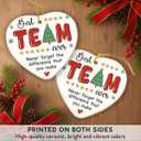 3 x Best Team Ever Gifts 2025, Inspirational Gift for Coworkers, Employees, Staff, Work Bestie, Heart Shaped Ceramic Ornaments Appreciation Gift for Coworkers, Team Gifts for Employees