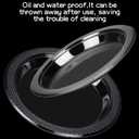 Sabary 600 Clear Plastic Plates Set 6 Inch Plastic Dessert Plates Bulk Round Clear Disposable Dinner Dish for Party BBQ Picnic Restaurant Catering