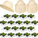 Halloscume 36 Pcs Safari Party Favors Include Binoculars Toy Explorer Party Hats Bulk Jungle Costume Gifts
