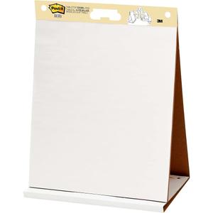 Post-it® Super Sticky Tabletop Easel Pad, 20" x 23", White, Pad of 20 Sheets