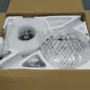 Ohniyou 60'' Ceiling Fan with Lights, Industrial Ceiling Fan with 5 Aluminum Blades, App/Remote Controlled, Dimmable, for Outdoor Patio, Living Room, White